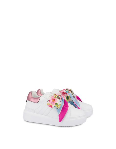 Sneakers Carrie con fiocco BIANCO/ROSA