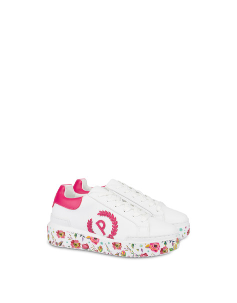 Sneakers Carrie con fondo floreale BIANCO/BOUGANVILLE