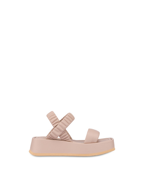 Sandali flatform in nappa New Land NUDE