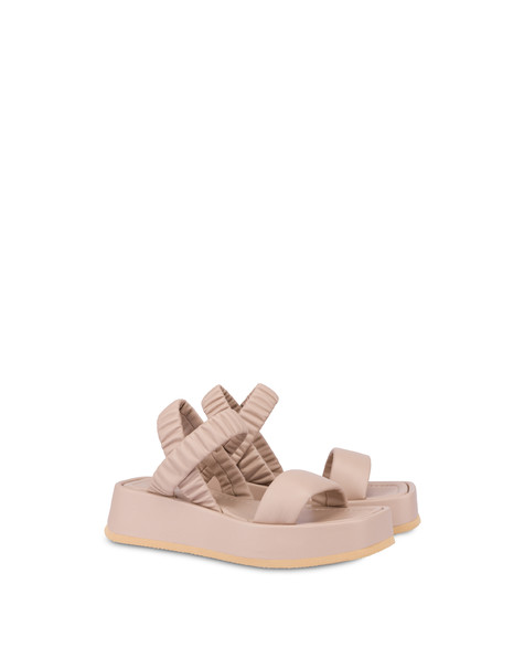 Sandali flatform in nappa New Land NUDE