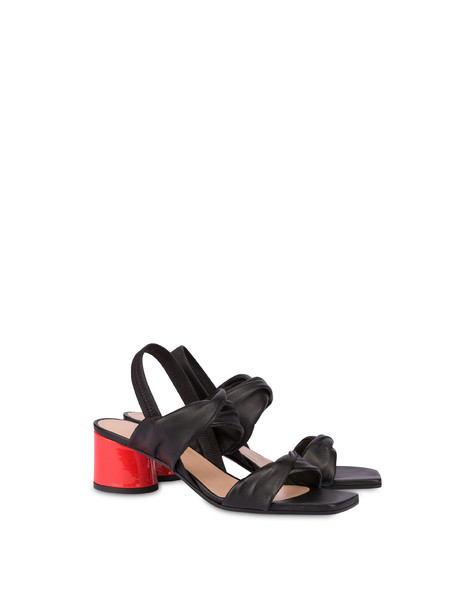 Sandali in nappa Soft Spring NERO/GERBERA