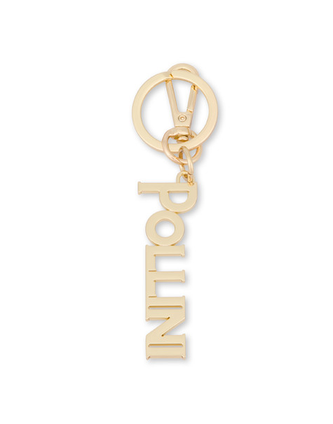 Lettering Logo keychain charm GOLD