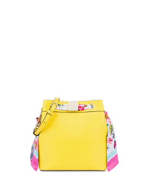 Flower Garden bucket bag with scarf YELLOW