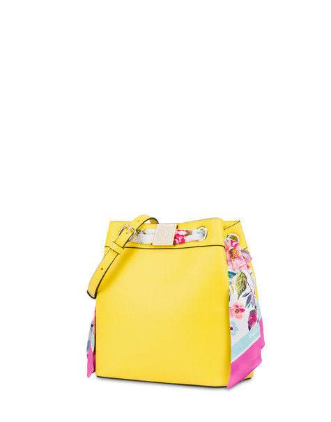 Flower Garden bucket bag with scarf YELLOW