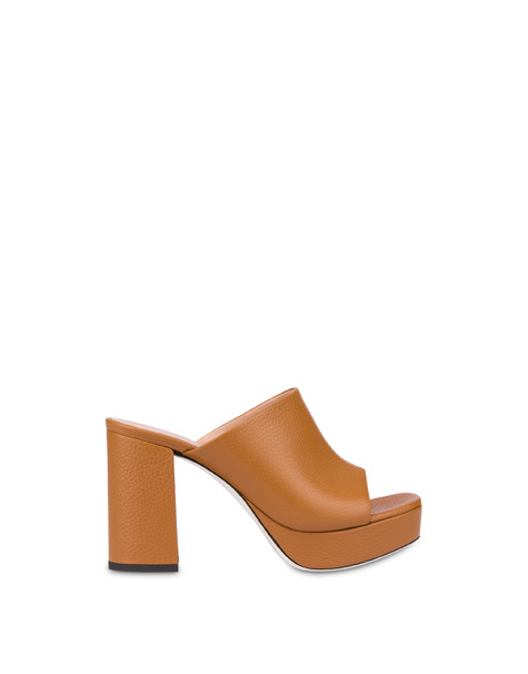 Mules con tacco alto Seventies CUOIO