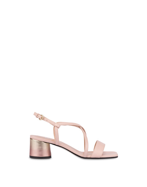 Sandali con tacco metallizzato Corinto NUDE/NUDE