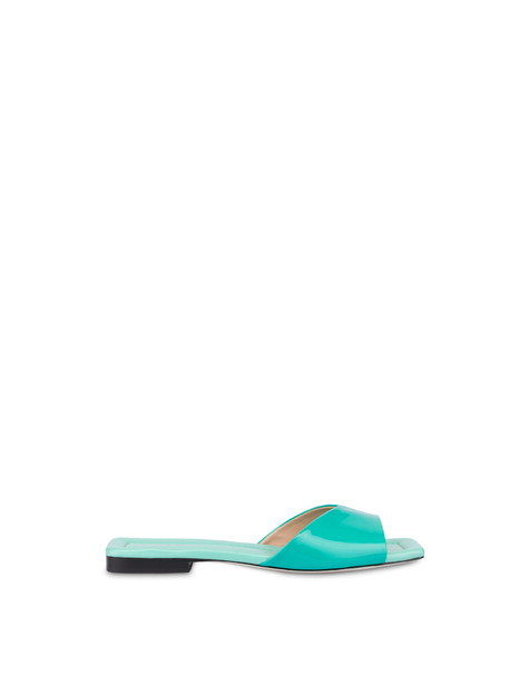 Mule flat in vernice MARINE
