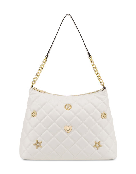 Hobo bag matelassé Joyfull Quilting BIANCO