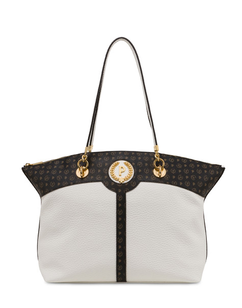 Royal Laurel tote bag WHITE/BLACK