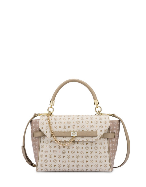 Heritage Soft Touch Two-tone Crossbody Bag Ivory/beige/ice