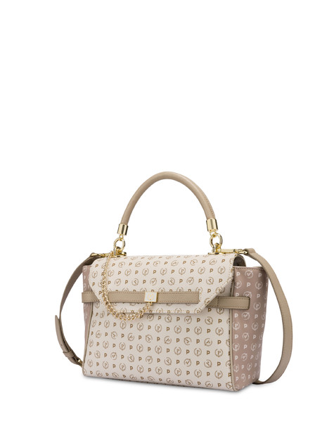 Borsa A Tracolla Bicolore Heritage Soft Touch Avorio/beige/ghiaccio