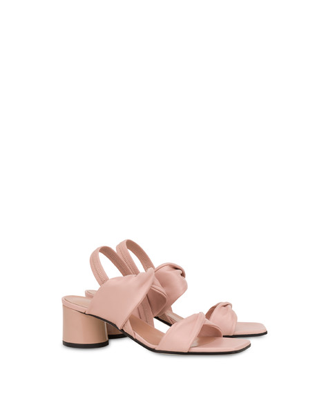 Sandali in nappa drappeggiata Soft Spring NUDE/NUDE