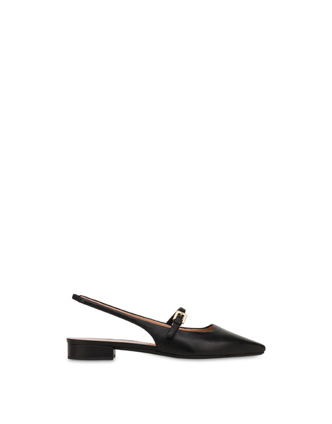 Ballerine slingback in nappa Cote d'azur NERO