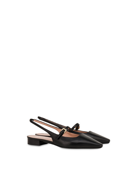 Ballerine slingback in nappa Cote d'azur NERO