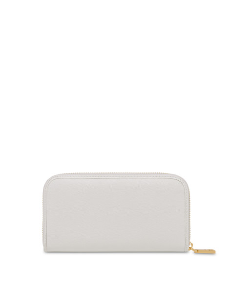 Zip around wallet with logo WHITE