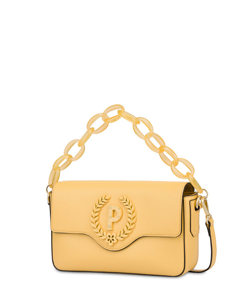 Candy shoulder bag with maxi chain YELLOW