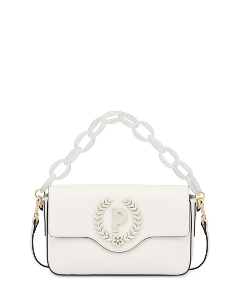Candy shoulder bag with maxi chain IVORY