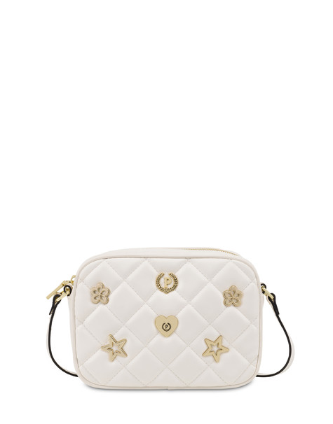 Borsa a tracolla matelassé Joyfull Quilting BIANCO