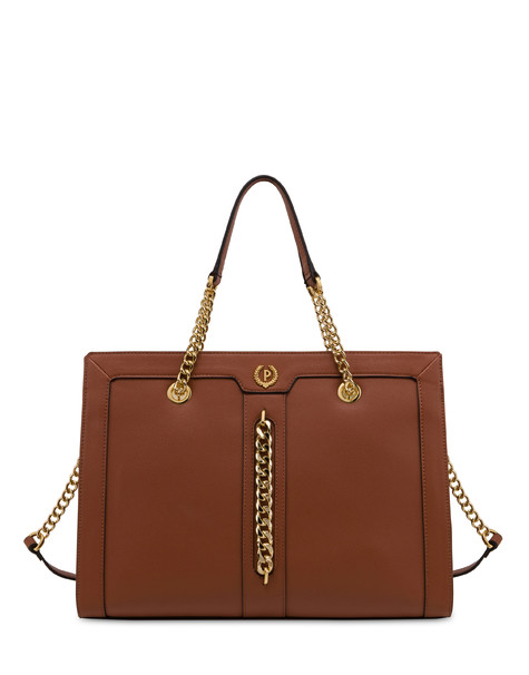 Glam double handle bag with chain HIDE