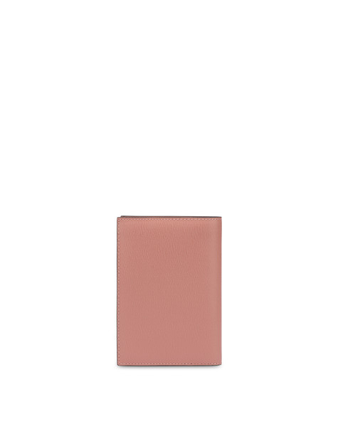 Wallet with metal logo NUDE