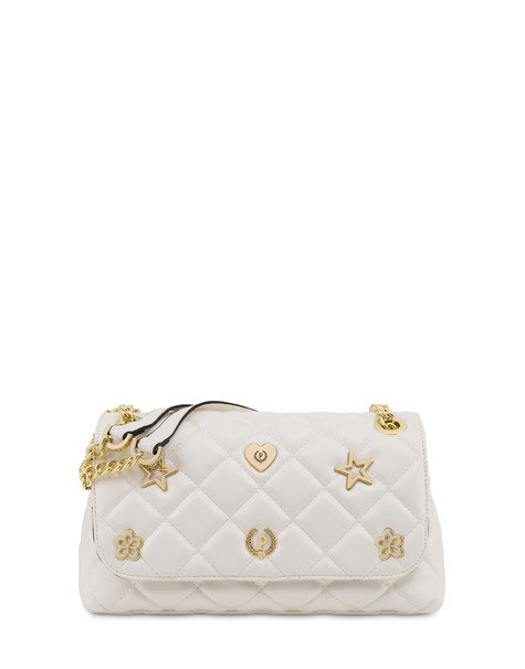 Borsa a spalla matelassé Joyfull Quilting BIANCO