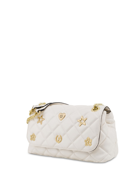 Borsa a spalla matelassé Joyfull Quilting BIANCO