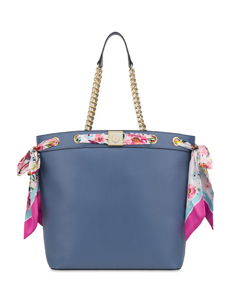 Flower Garden shopping bag with scarf SKY