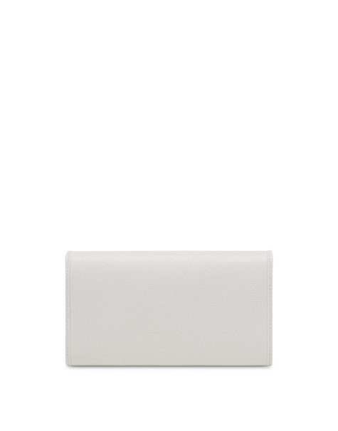 Continental Wallet with a webbing effect. WHITE