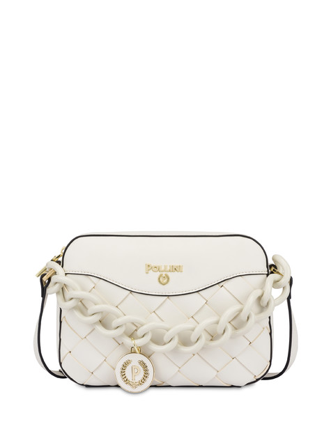 Tarcolla bag with Chain Reaction weave IVORY