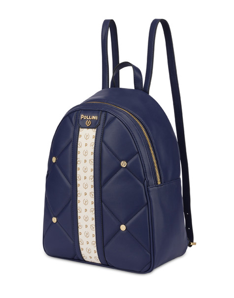 Chesterfield matelassé backpack BLUE/IVORY