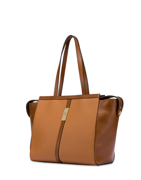 Tote bag in vitello Essence CUOIO/CUOIO