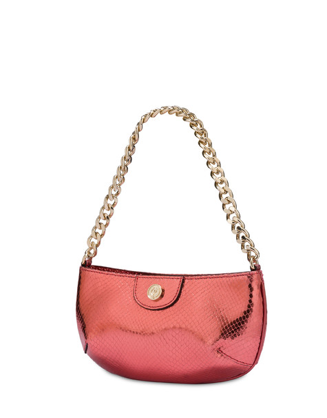 Moon laminated shoulder bag OLD ROSE