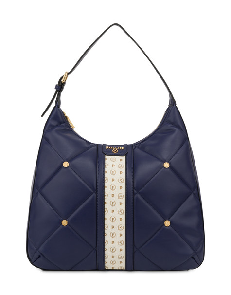Chesterfield matelassé hobo bag BLUE/IVORY