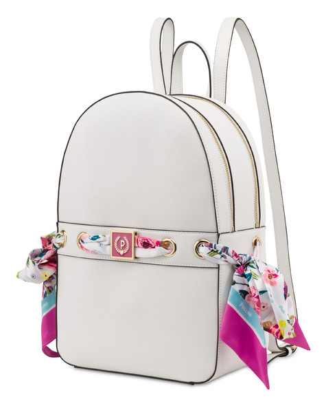 Flower Garden backpack with scarf WHITE