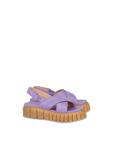 Sandali incrociati in nappa Summer Mountain GLICINE/MIELE