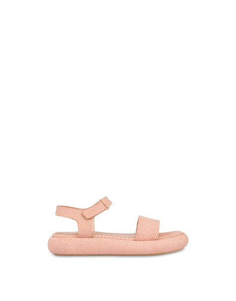 Sandali flatform con stampa pitone Floating NUDE