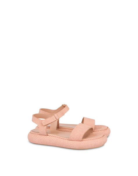 Sandali flatform con stampa pitone Floating NUDE
