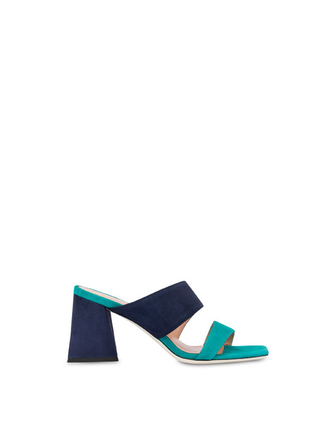 Mules con tacco in camoscio Windy MARINE/NOTTE