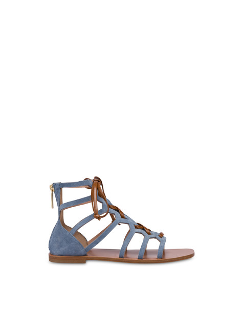 Sandali flat in crosta Summer Breeze CIELO