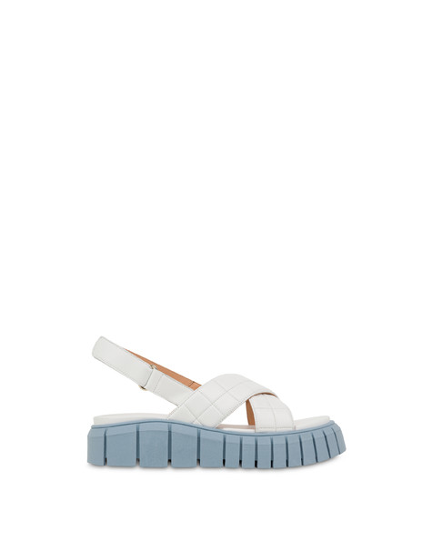 Summer Mountain crossed sandals in nappa WHITE/SKY