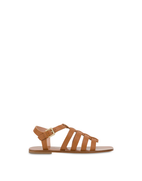 Sandali flat in vitello Spider CUOIO