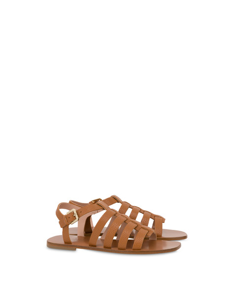 Sandali flat in vitello Spider CUOIO