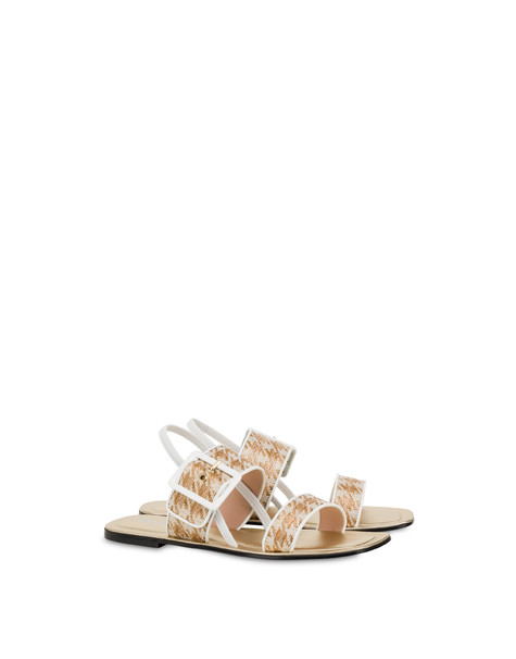 Sandali flat Pied de Poule Lollipop SAND/BIANCO