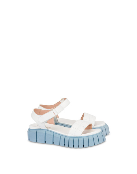 Sandali in nappa Summer Mountain BIANCO/CIELO