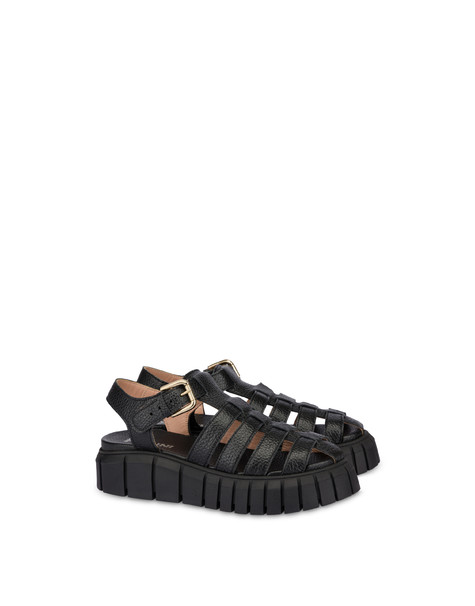 Sandalo in vitello Spider NERO