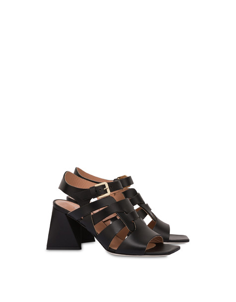Sandali in vacchetta Cage NERO