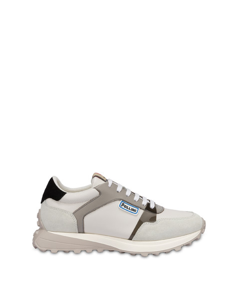 Bold Running calf leather sneakers PEARL/WHITE/BLACK/IVORY/BLACK