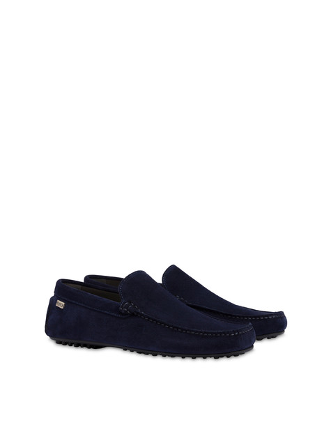 Mocassini in crosta Drivers BLU