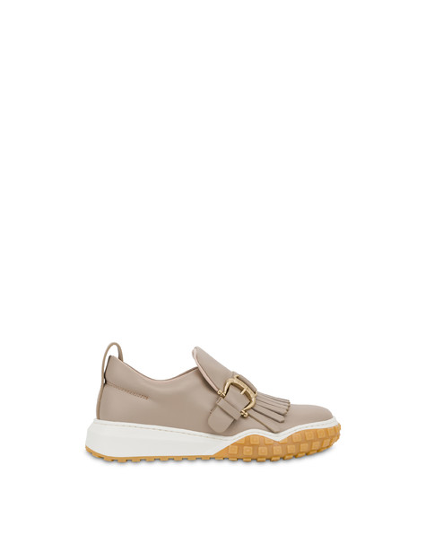 Run About calfskin slip-on sneakers TAUPE