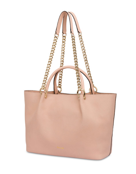Borsa in vitello bottalato double Marlene NUDE/NUDE